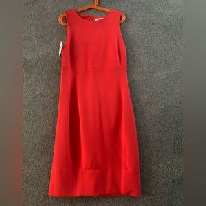 NWT Red-Orange Babaton (Aritzia) Sheath Dress (Size 0)